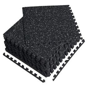 0.56 Inch EVA Foam Puzzle Exercise Mat - 24 Pieces for Home Gym, Shock-Absorbing Noise Reduction, Workout Equipment, Easy Assembly Gym Flooring