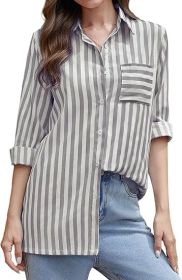 Stripe Shirt (Option: Black-S)