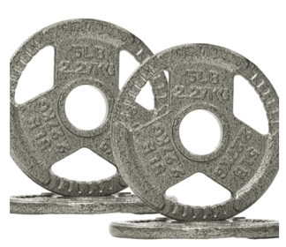 Only Supports Self Pickup  2 Inch Olympic Cast Iron Weight Plates For Strength Training And Weightlifting, Multiple Weights (Option: 5LB Set of4)