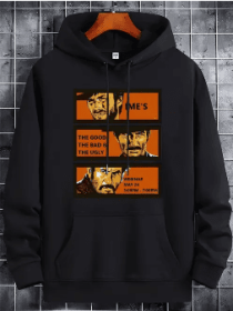 Printed Sweatshirt (Option: Black-S)