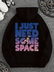 Printed Sweatshirt (Option: Black-LL)