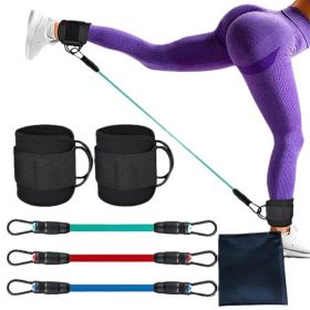Ankle Resistance Band With Straps Women's Home Hip Ankle Exercise Fitness Equipment (Option: As photo)