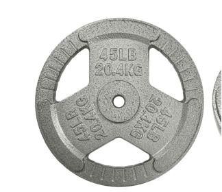 Only Supports Self Pickup  1-inch Standard Cast Iron Weight Plates For Strength Training And Weight Lifting, Multiple Weights (Option: 45LB Single)