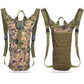 1Pc 3L Tactical Hydration Pack  Water Bladder Adjustable Water Drink Backpack For Hiking Cycling Climbing Running (Option: Jungle)